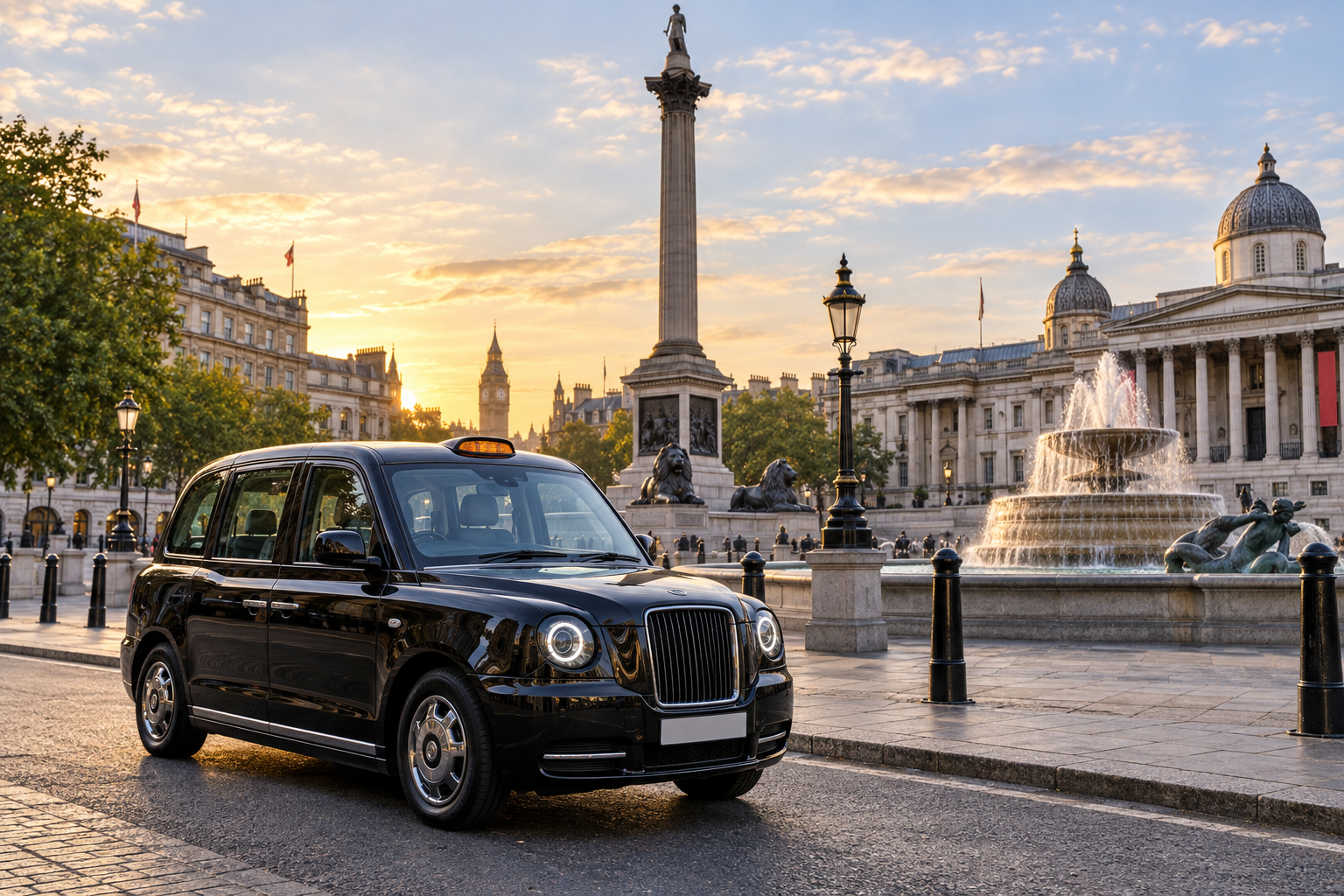 London black cab at Central London